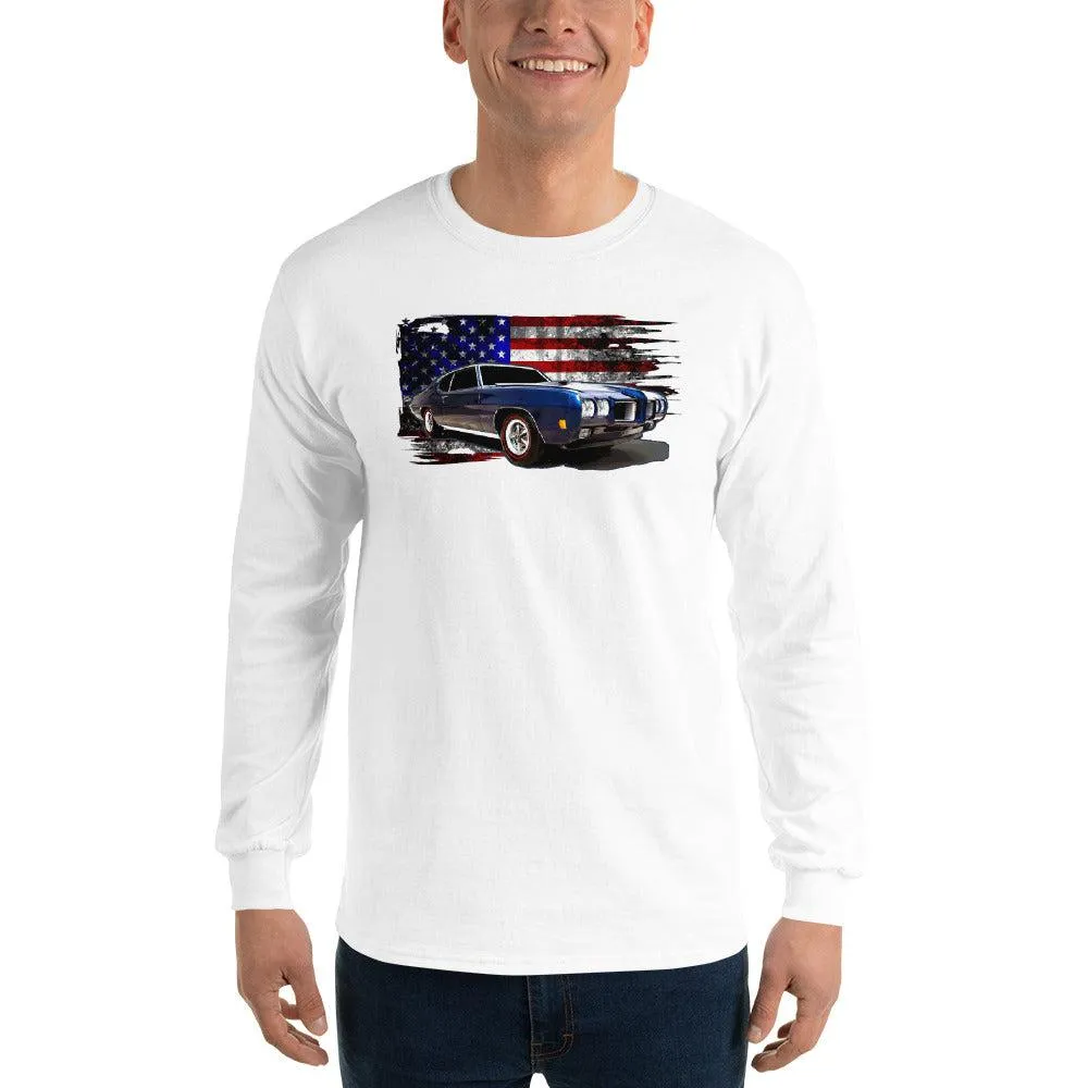 1970 GTO Long Sleeve Shirt With American Flag