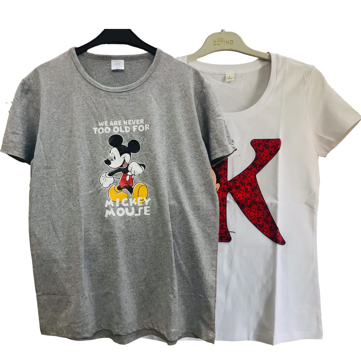 2 PCS Women's Micky Mouse Printed T-Shirt S4545684