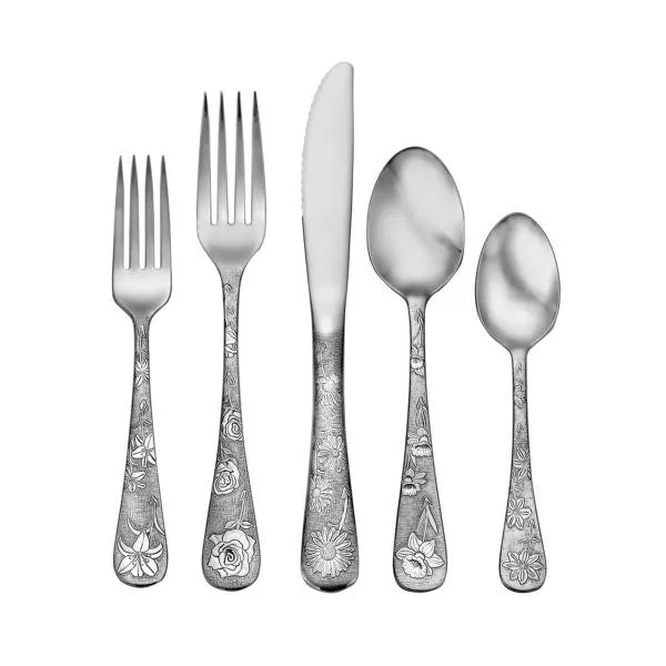 45 Piece Set of American Garden Flatware American-Made