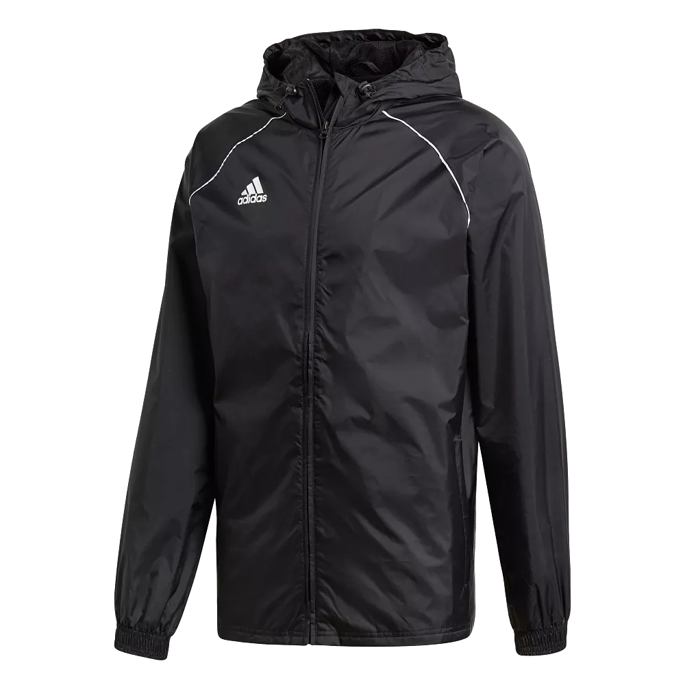 Adidas Adult Core 18 Rain Jacket (Black/White)