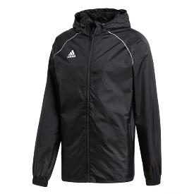 Adidas Adult Core 18 Rain Jacket (Black/White)