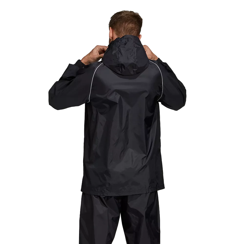 Adidas Adult Core 18 Rain Jacket (Black/White)