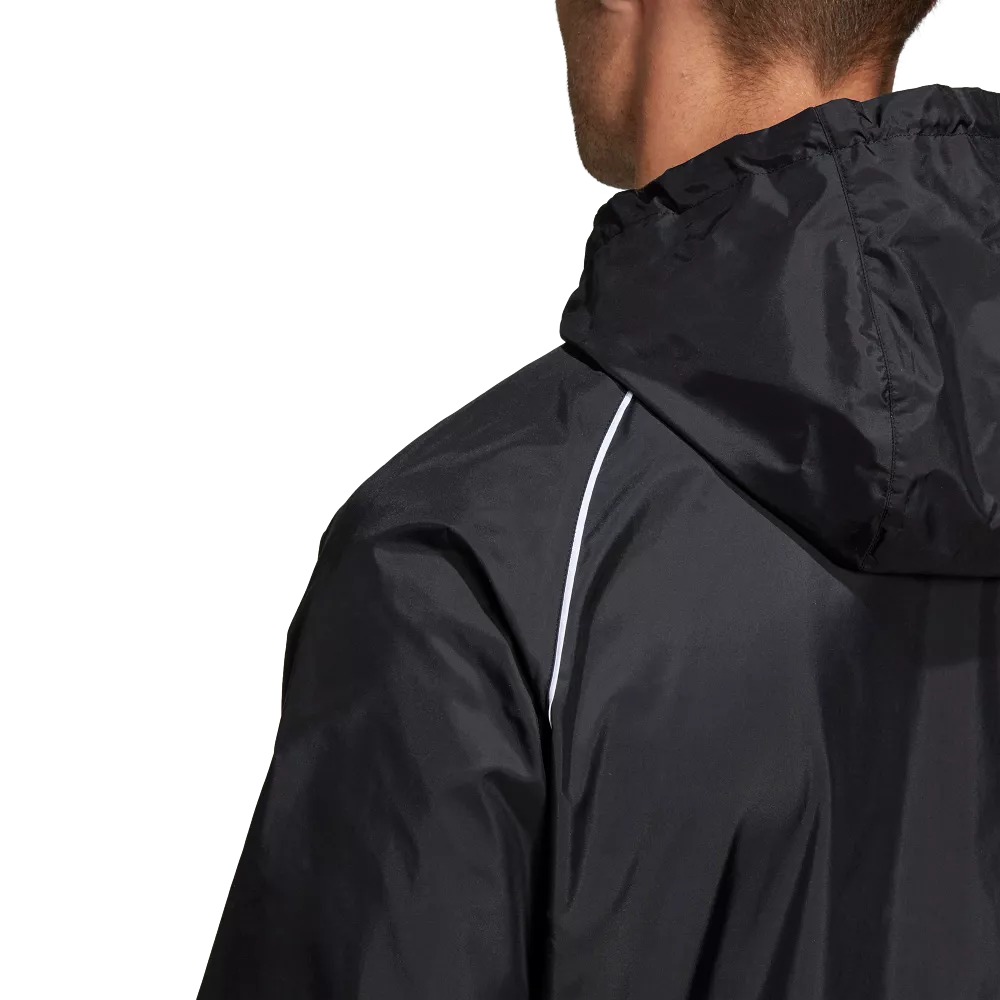 Adidas Adult Core 18 Rain Jacket (Black/White)