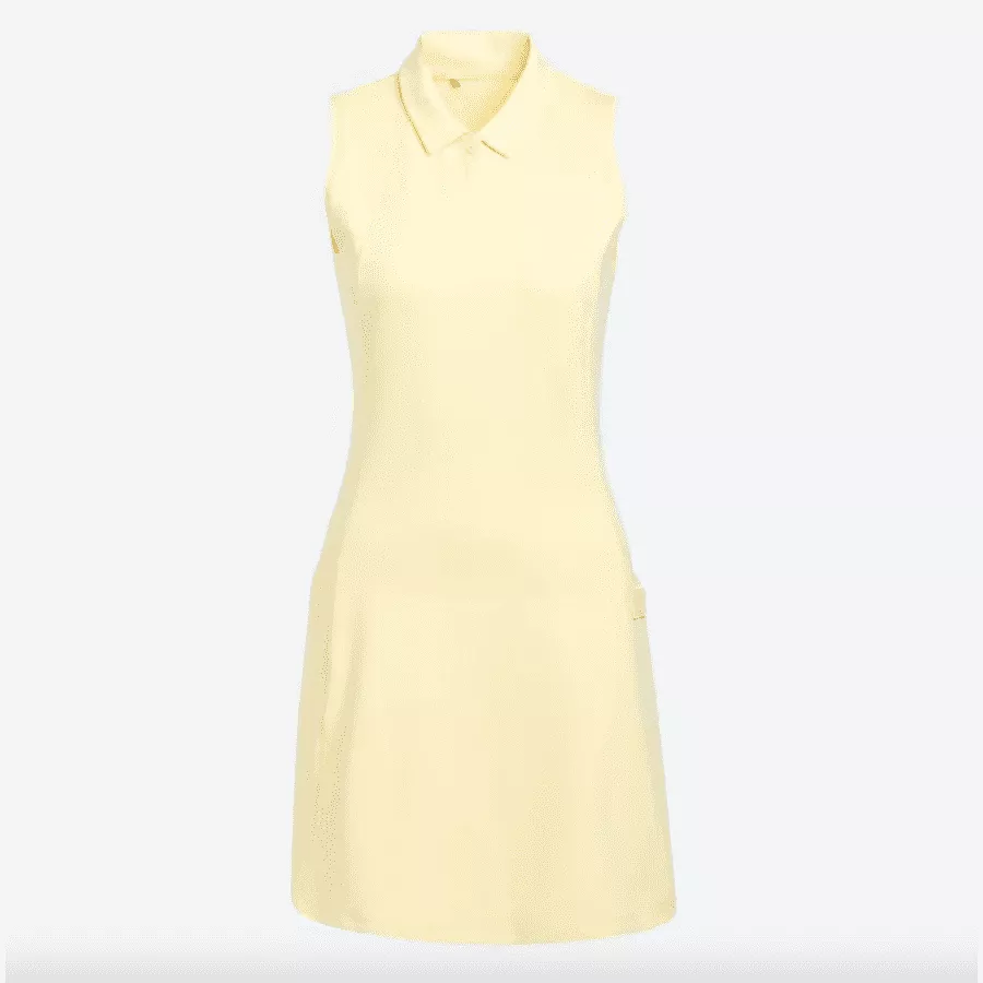 Adidas Go-To Sleeveless Golf Dress - Yellow