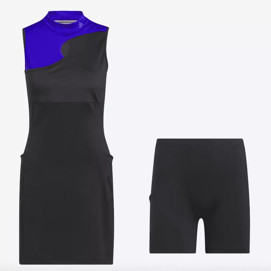 Adidas Ultimate365 Tour Colorblocked Golf Dress - Black