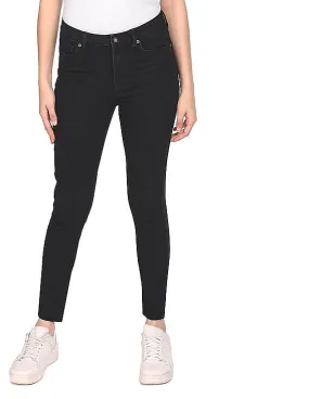 Aeropostale Women Black High Rise Clean Look Jeans