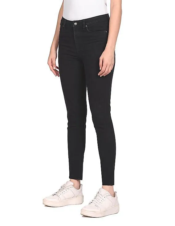 Aeropostale Women Black High Rise Clean Look Jeans