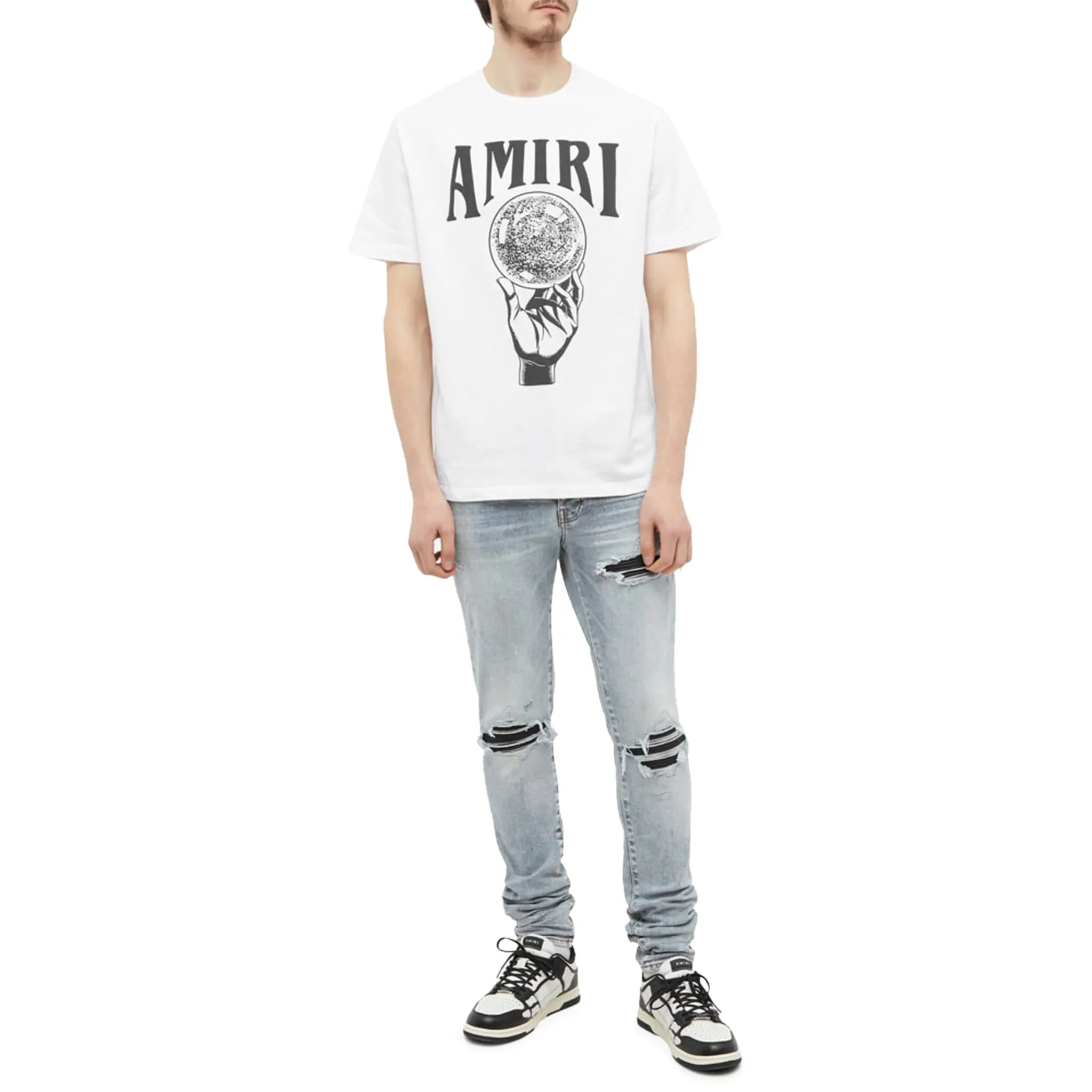 Amiri Crystal Ball T Shirt White