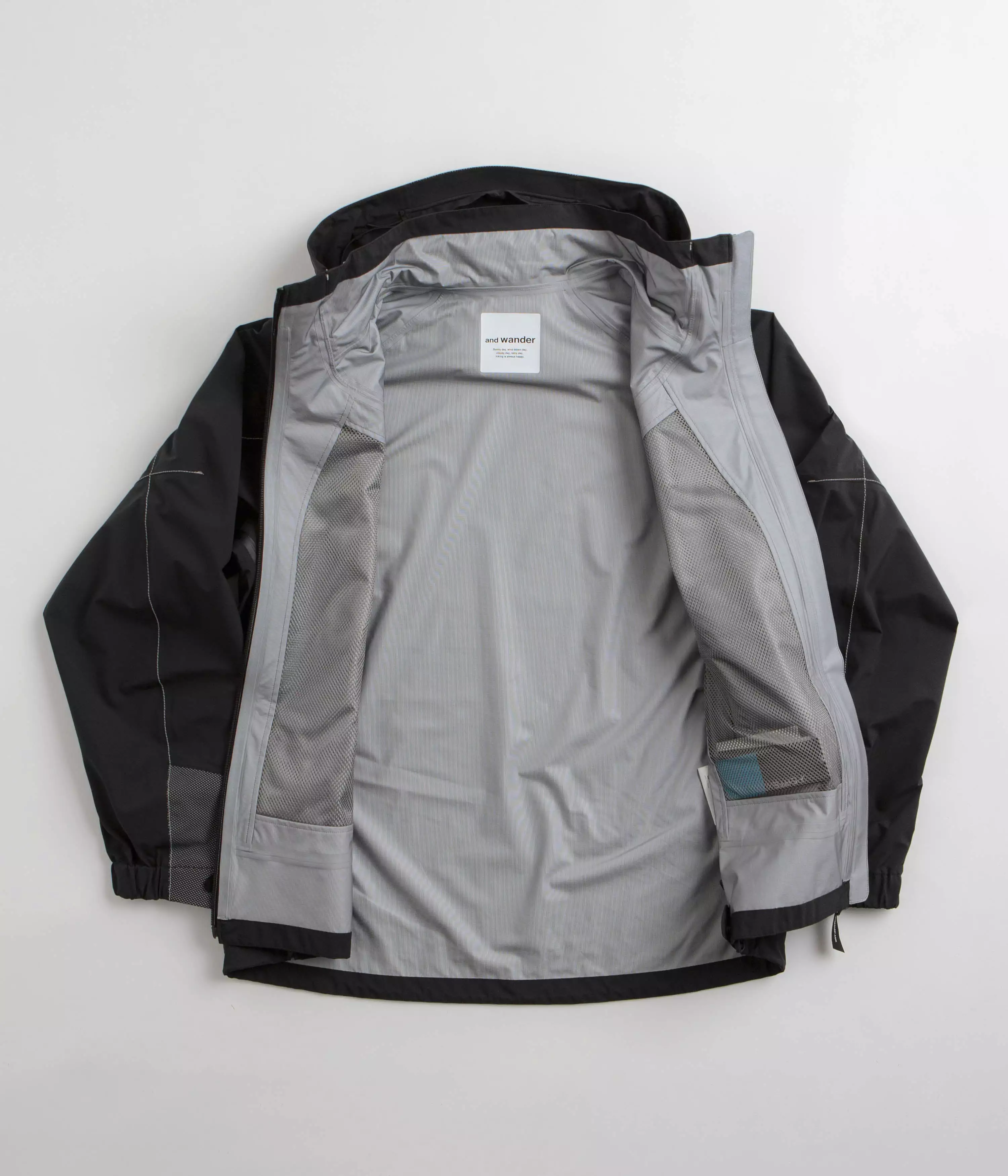 and wander Pertex Shield Rain Jacket - Black