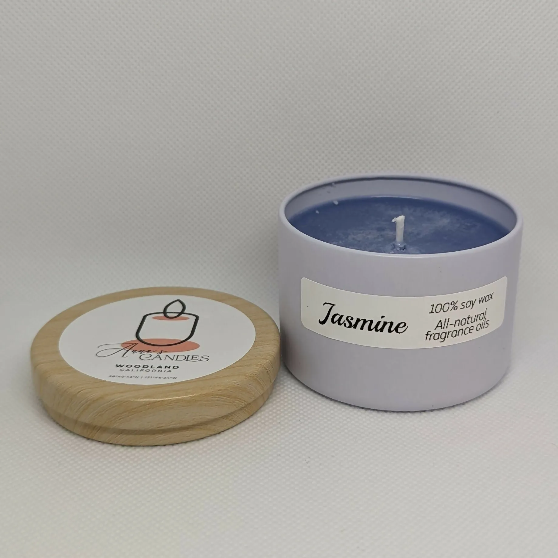 Anna's Candles - Jasmine Colored Wax Candle