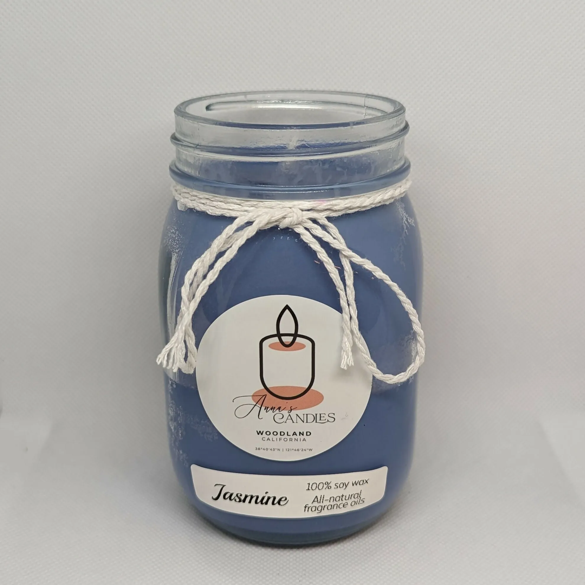 Anna's Candles - Jasmine Colored Wax Candle