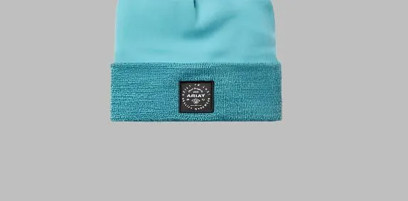 Ariat Ladies Tidal Blue Pom Watch Cap Work Beanie | 10053525