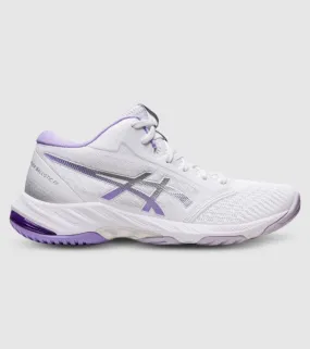 asics netburner ballistic ff mid-top 3 womens netball shoes