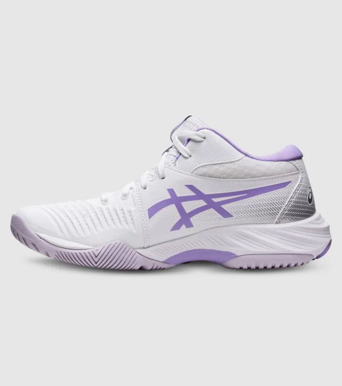 asics netburner ballistic ff mid-top 3 womens netball shoes