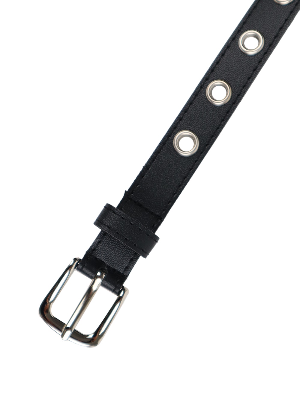 Basic Faux Leather Eyelet Belt IF421