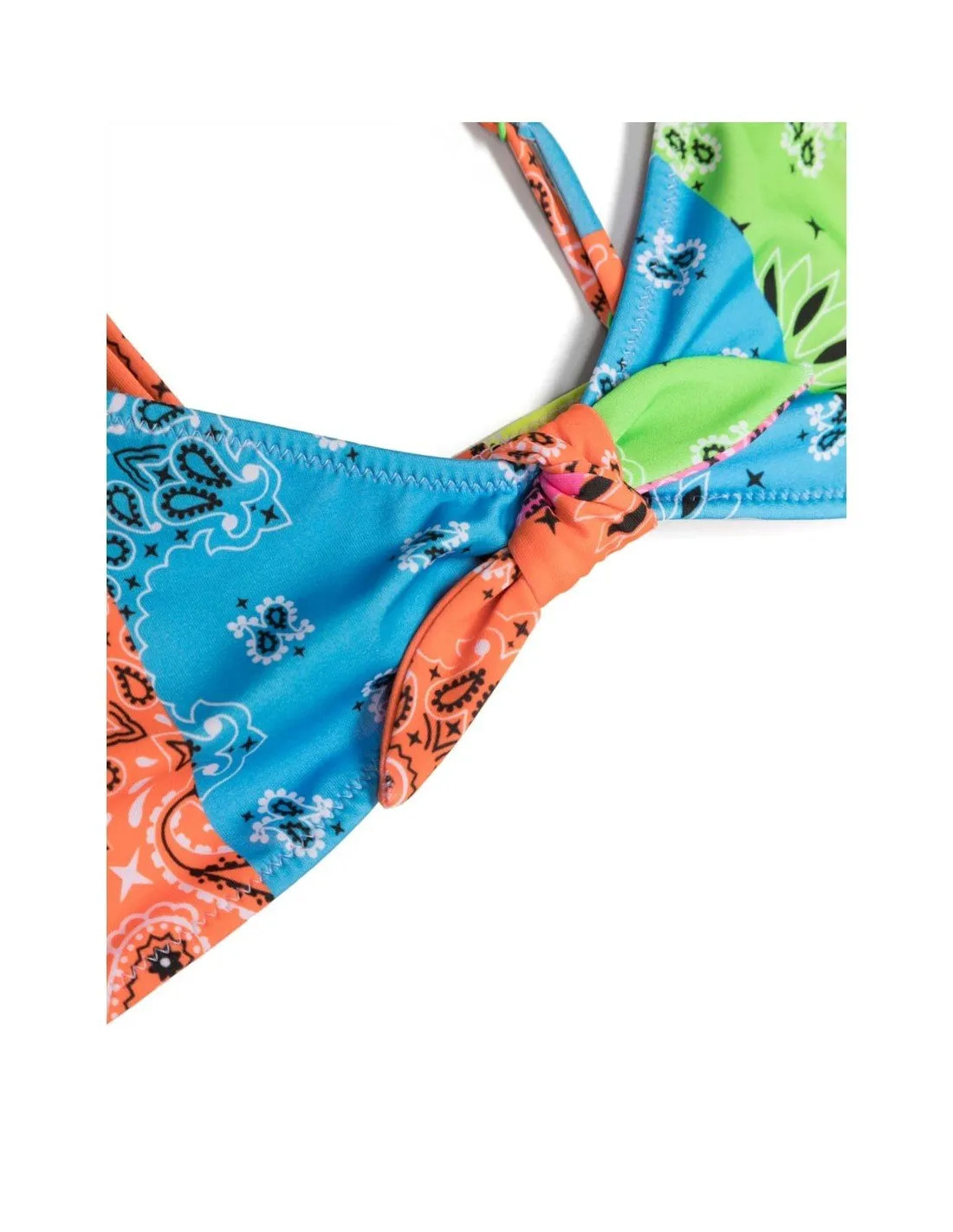 Bikini MC2 Saint Barth bimba Gillian bandana round fluo fantasia PE23