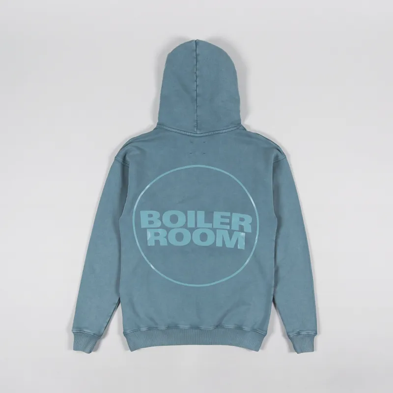 Boiler Room OG Acid Wash Hoodie Green