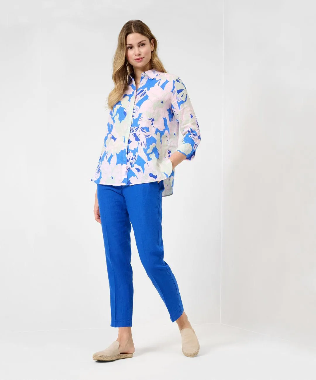 BRAX - Vicki - Blouse imprimé floral de lin