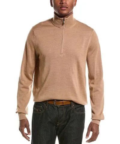 Brooks Brothers Wool 1/4-Zip Mock Sweater