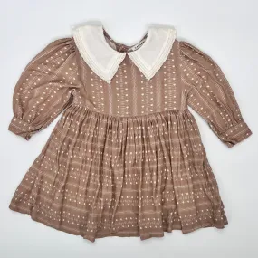 Caramel Dress With Collar: 3 Years