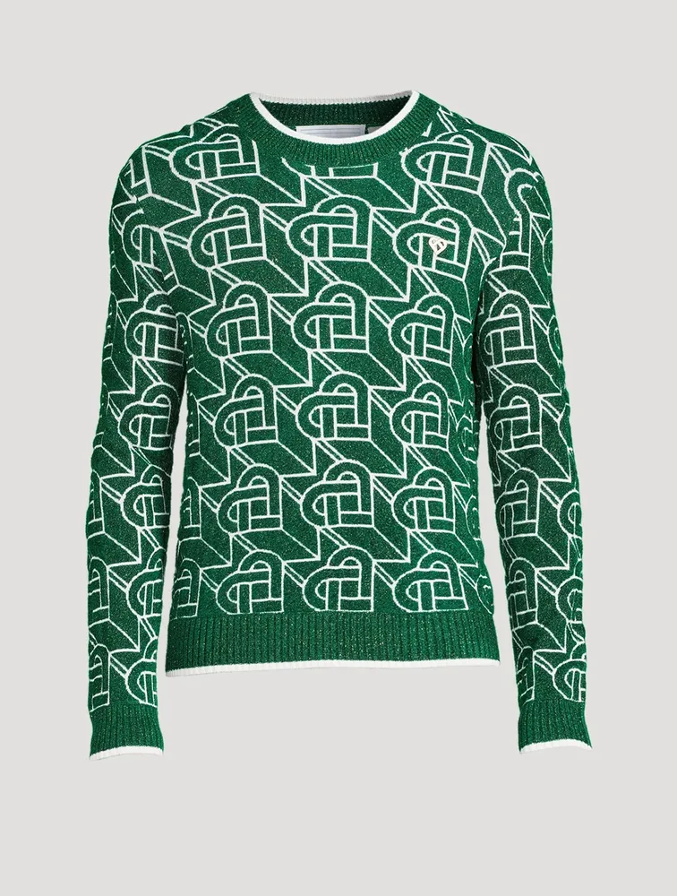 CASABLANCA Heart Monogram Sweater