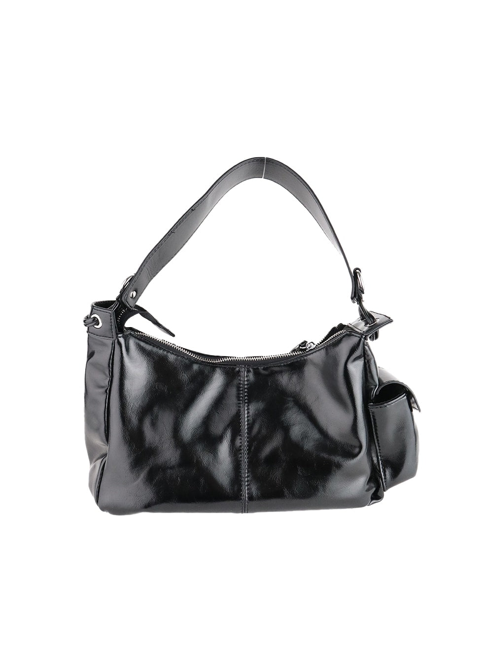 Chic Faux Leather Pocket Shoulder Bag CM408