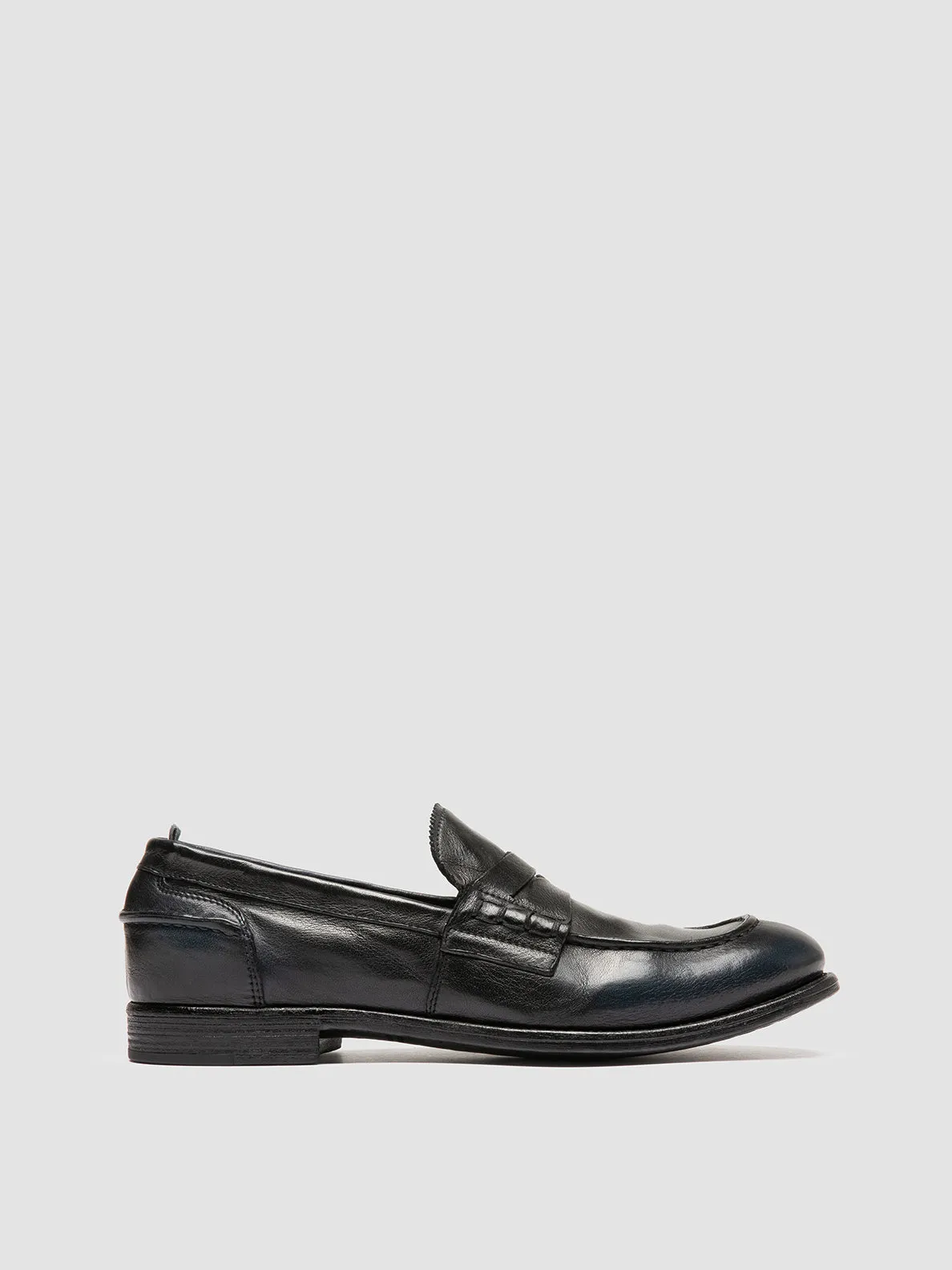 CHRONICLE 144 - Black Leather Penny Loafers