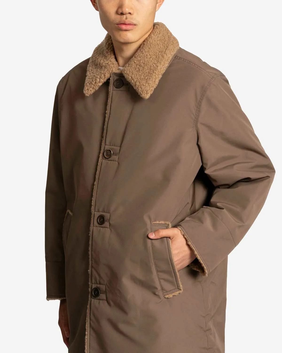 Compact Tech Polar Coat - Murkey Clay