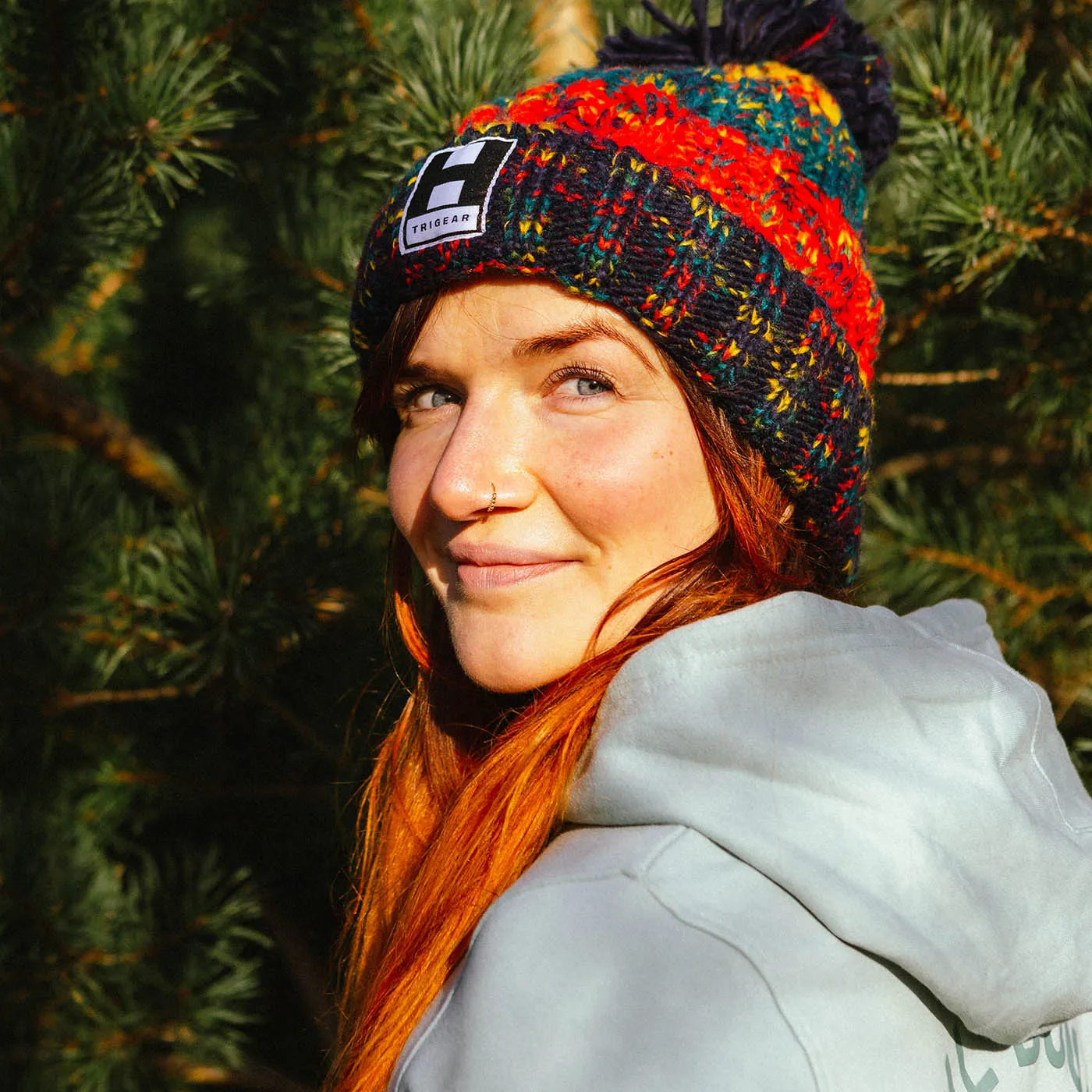 'Crackling Campfire' Luxury Bobble Beanie