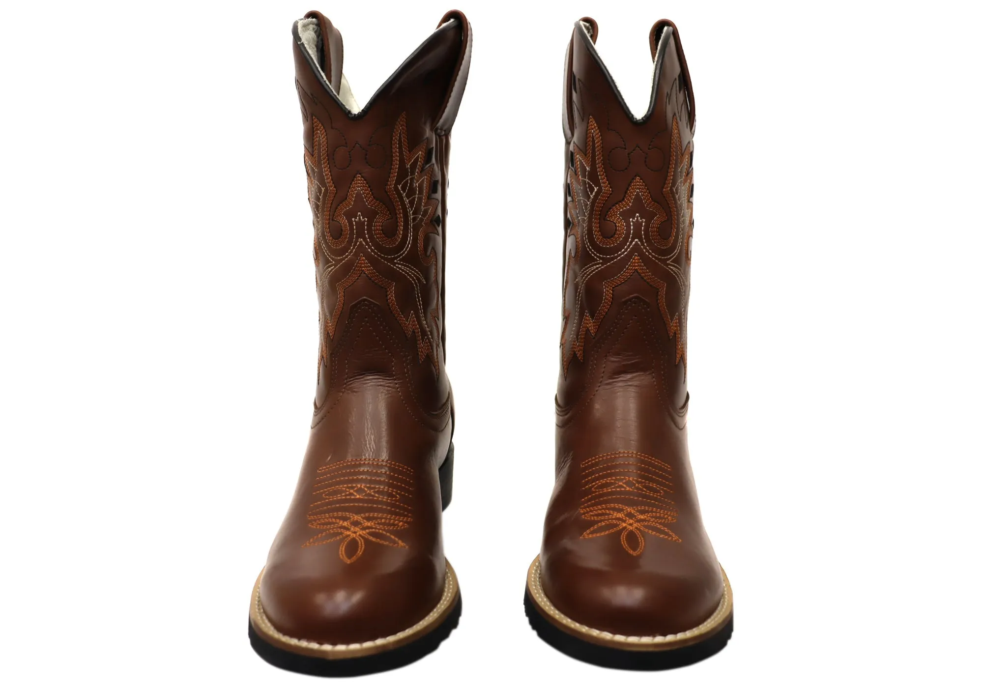 D Milton Dallas Mens Leather Comfortable Western Cowboy Boots