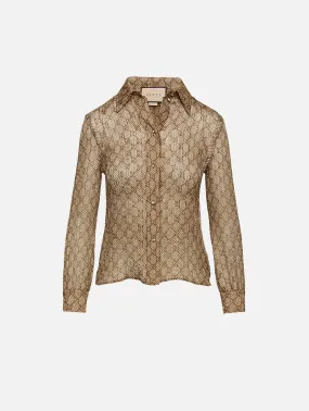 Damier GG Printed Blouse