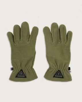 Daytrip Recycled Polar Fleece Touch Screen Gloves - Khaki