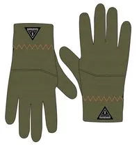 Daytrip Recycled Polar Fleece Touch Screen Gloves - Khaki