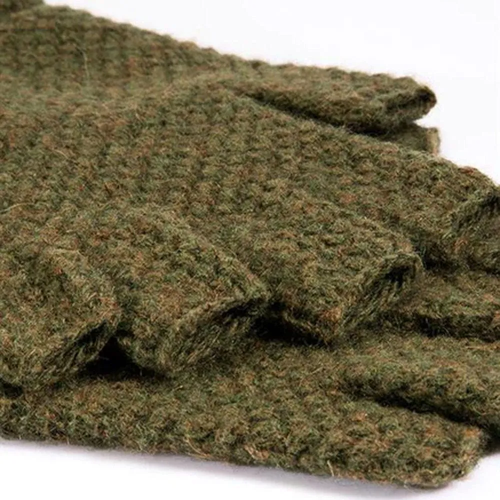 Dents Lanber Tuckstitch 1/2 Finger Wool Shooting Gloves