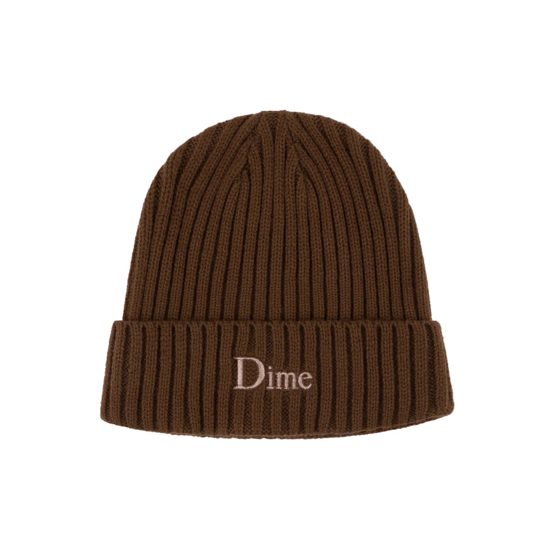 Dime Classic Fold Beanie Brown