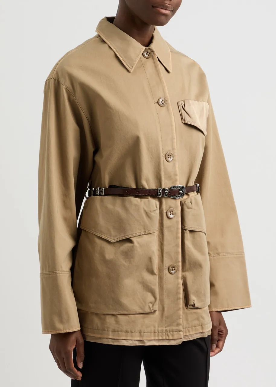 DOROTHEE SCHUMACHER Perfect Match belted cotton jacket -                         -                     -                