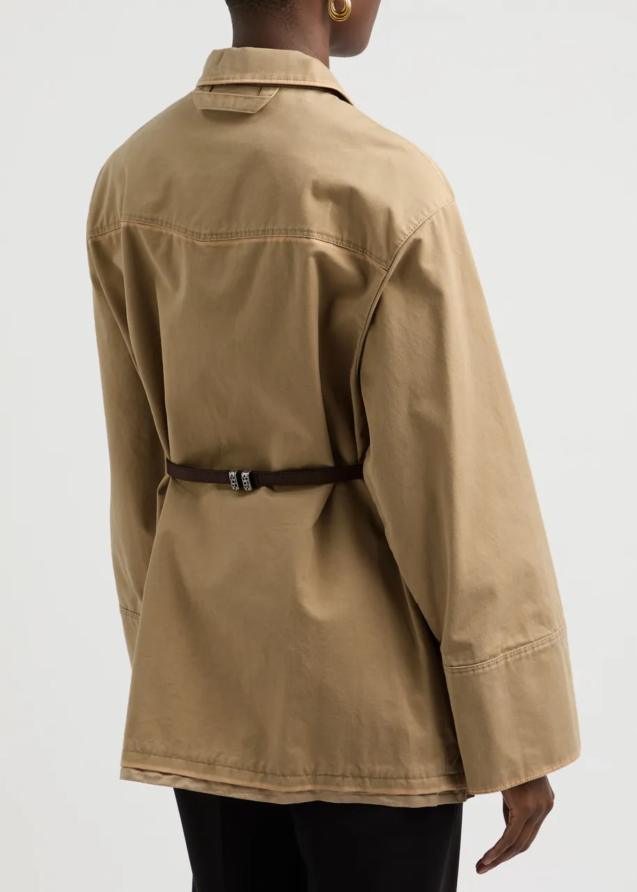 DOROTHEE SCHUMACHER Perfect Match belted cotton jacket -                         -                     -                