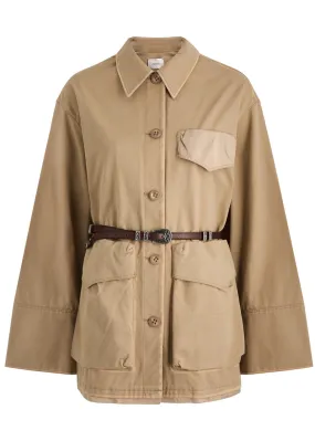 DOROTHEE SCHUMACHER Perfect Match belted cotton jacket -                         -                     -                