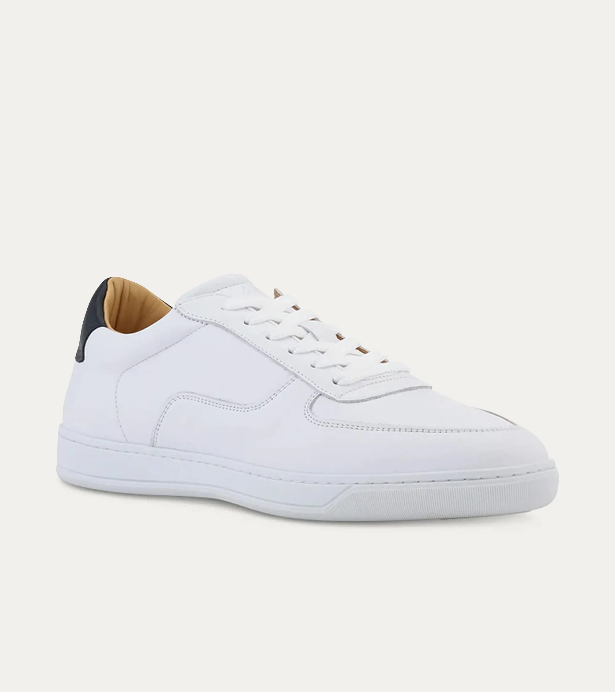 Dress Sneakers in White and Navy