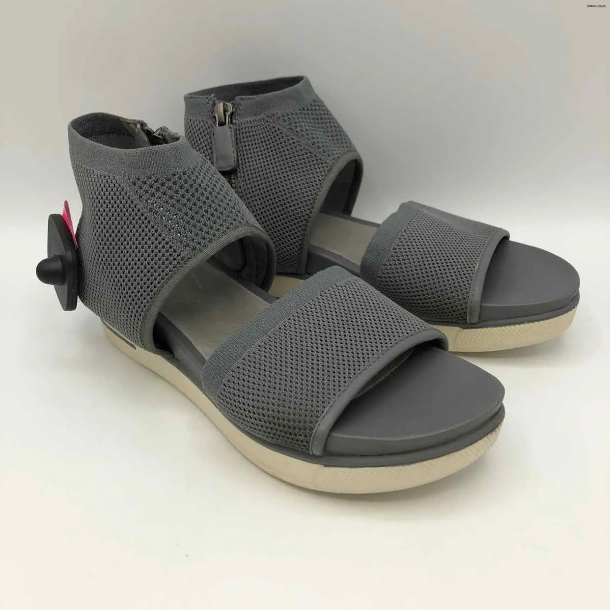 EILEEN FISHER Gray Knit Sandal Shoe Size 6-1/2 Shoes