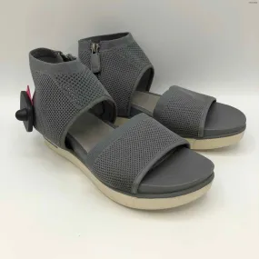 EILEEN FISHER Gray Knit Sandal Shoe Size 6-1/2 Shoes