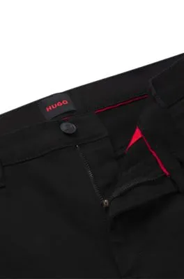 Extra-slim-fit jeans in ultra-black stretch denim