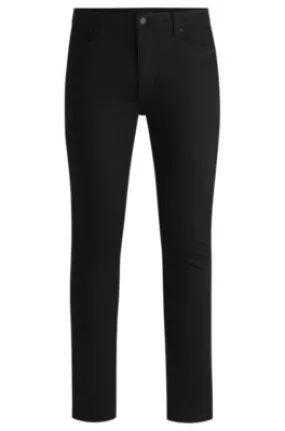 Extra-slim-fit jeans in ultra-black stretch denim