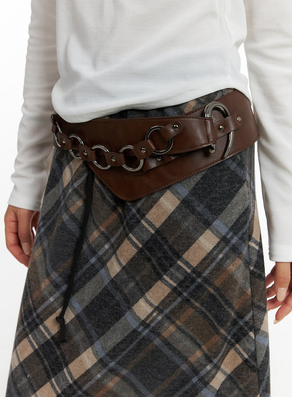 Faux Leather Buckle Belt CF401