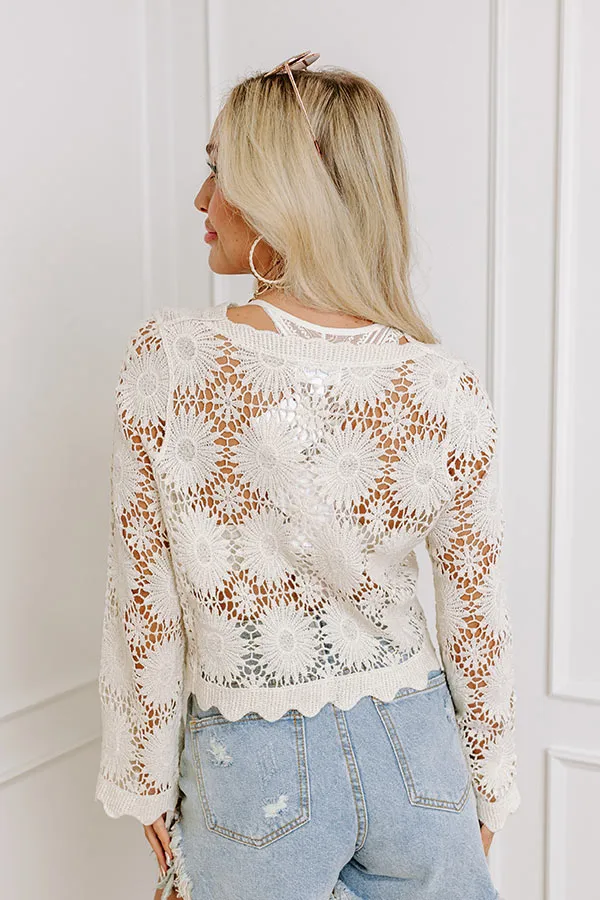 Feeling Boho Crochet Cardigan