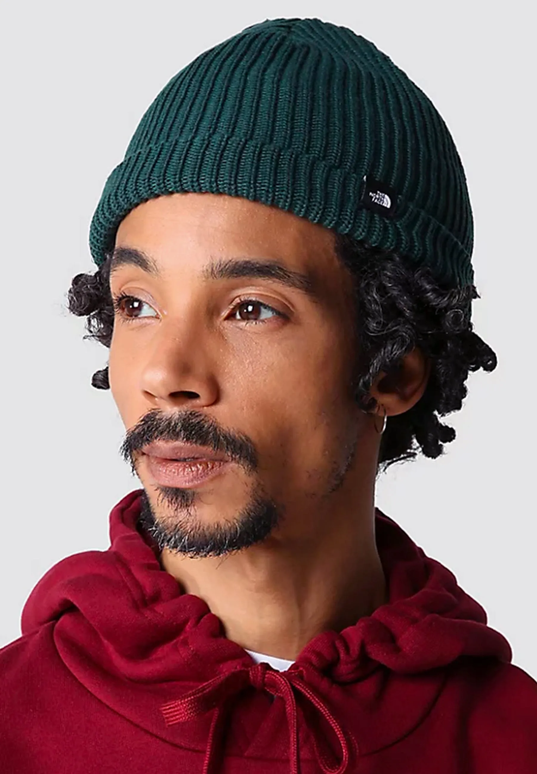 Fisherman Beanie - Green Dark Heather