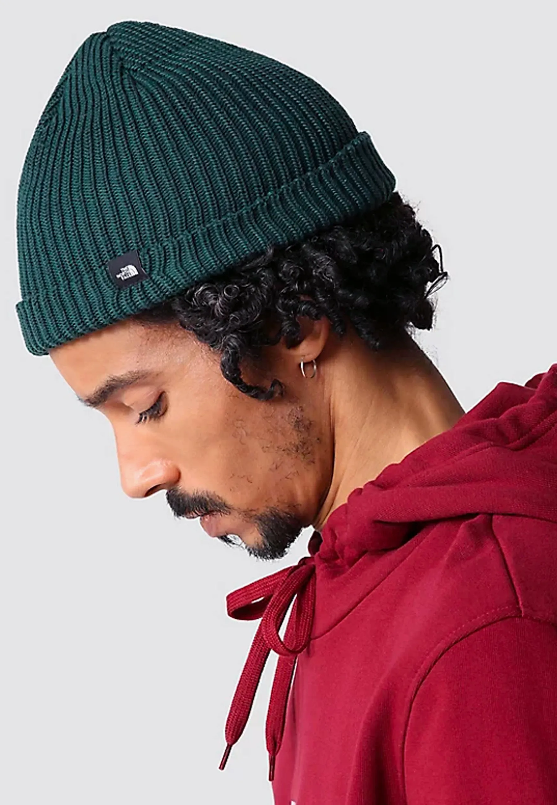 Fisherman Beanie - Green Dark Heather