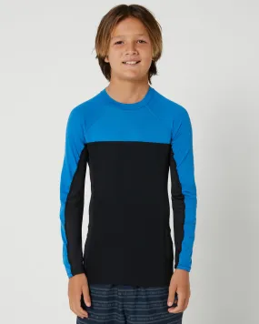 Fk Surf Boys Neo Lycra Long Sleeve Vest - Blue Black | SurfStitch