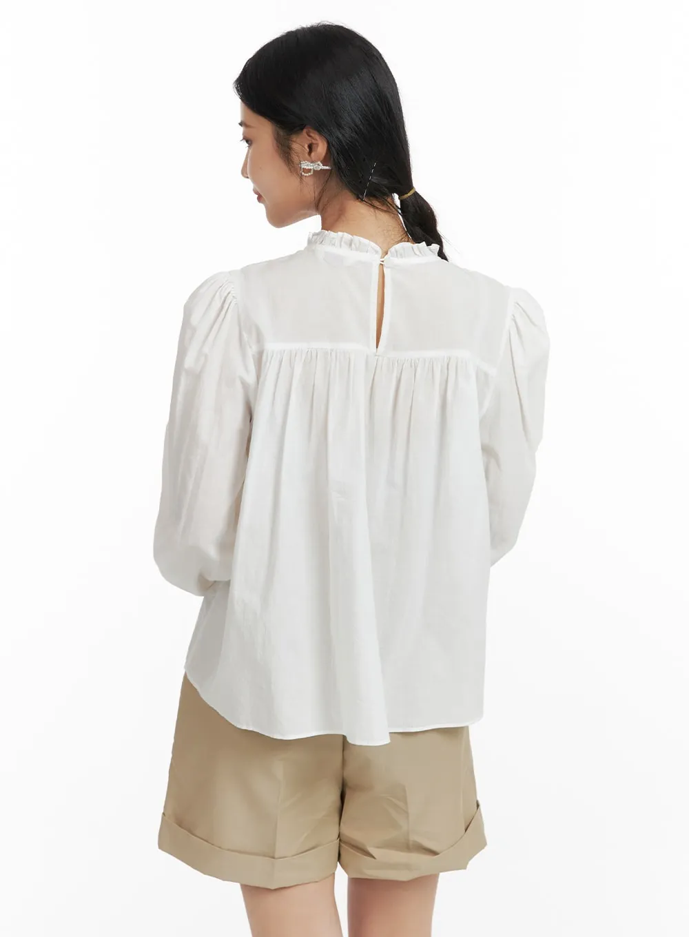 Frill Lace Blouse OF419