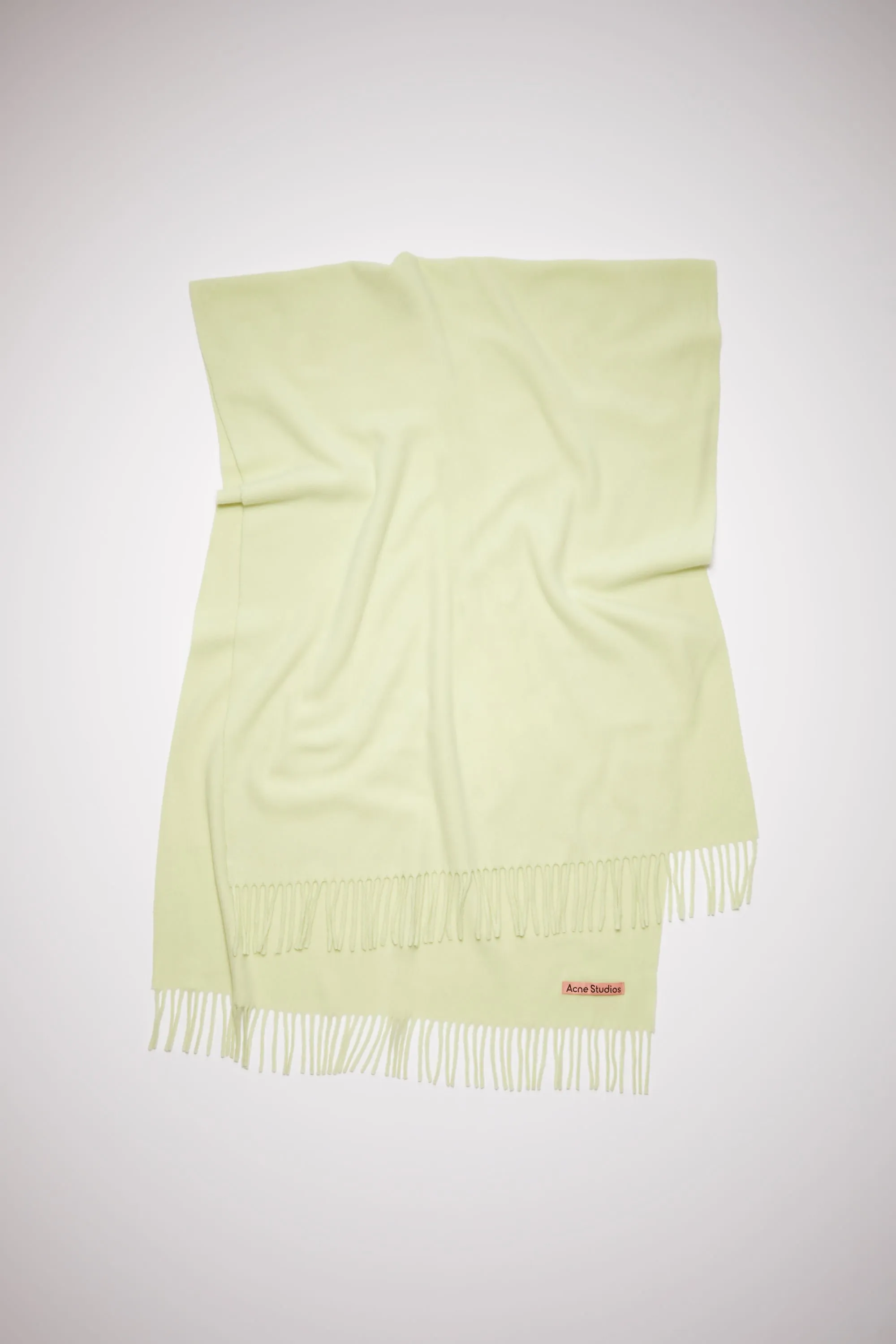 Fringe wool scarf - oversized